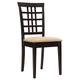 Coaster Furniture Kelso Cappuccino Lattice Back Dining Chairs (Set of 2)