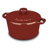 Cuisinart Red 3-quart Round Casserole Cookware