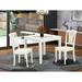 East West Furniture Dinette Set Includes a Square Dining Room Table and Dining Chairs (Pieces Options)