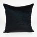 Parkland Collection Spano Transitional Black Solid Pillow Cover With Poly Insert