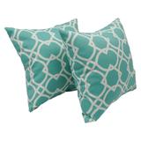 Blazing Needles 17-inch Square Polyester Outdoor Throw Pillows (Set of 2)