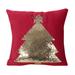 Benoit Glam Velvet Christmas Throw Pillow by Christopher Knight Home