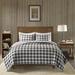 Woolrich Buffalo Check Gray Year Round Oversized Cotton Printed Quilt 3-Piece Set