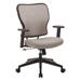 Deluxe 2 to 1 Mechanical Height Adjustable Arms Chair in Latte Fabric