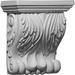 7 1/8"W x 4 1/8"D x 8 1/4"H Forest Leaf Corbel