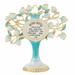 Matashi Hebrew Judaica Tree Shaped Home Blessing Standing Ornament w/ Crystal(Pewter) Home Decor House Blessing Gift for Success