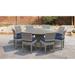 Fairmont 9 Piece Wicker Round Outdoor Patio Dining Set with Cushions