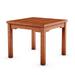 Amazonia Patio Side Table Eucalyptus Wood Square Outdoor Accent Table 19-in - Kingsbury