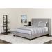 Tufted Upholstered Platform Bed with Pocket Spring Mattress