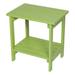 Adirondack Weather-Resistant 19.75" Wood 2 Tier Side Table by Porch & Den