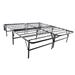 Cal King-size Foldable Bed Base Platform Bed Frame and Box Spring in One by Brookside