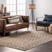 Brooklyn Rug Co Lorelei Braided Jute Trellis Area Rug