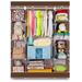 4-Tier Portable Closet Storage Organizer Wardrobe Clothes Rack With Shelves