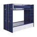 ACME Cargo Twin over Twin Bunk Bed in Blue