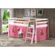 Roxy Twin Junior Loft Solid Wood Bed with Playhouse Tent