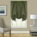 Kate Aurora Shabby Linen Farmhouse Sheer Flax Curtain Tie Up Window Shade - 42 in. W x 63 in. - 42 in. W x 63 in.