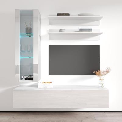 Fly H2 30TV Wall-mounted Floating Modern Entertainment Center Set