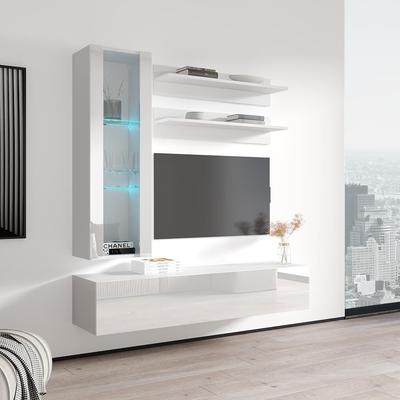 Fly H2 30TV Wall-mounted Floating Modern Entertainment Center Set