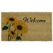 Rubber-Cal Sunflower Welcome Floral Door Mat, 18 by 30-Inch
