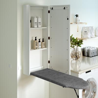 SEI Furniture Wall-mounted Ironing Board and Storage Center