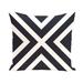 X' Stripes 26-inch Square Decorative Pillow