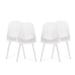 Posey Outdoor Diamond Perforated Modern Dining Chair (Set of 4) by Christopher Knight Home - 18.50" W x 22.50" L x 33.00" H