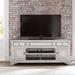 Magnolia Manor Antique White & Weathered Bark Entertainment TV Stand - 73" Wide