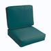 Sorra Home Sloane Teal 23.5-inch Indoor/ Outdoor Corded Chair Cushion Set