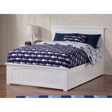 Nantucket Full Platform Bed with 2 Bed Drawers in White