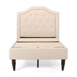 Elinor Upholstered Twin-size Platform Bed by Christopher Knight Home