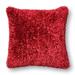 Solid Ribbon Shag 22-in. Throw Pillow OR Cover Only