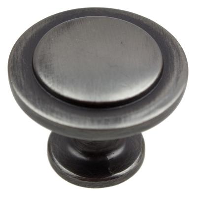 GlideRite 1.25-inch Satin Pewter Classic Round Ring Cabinet Knob (Pack of 10 or 25)