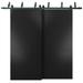 Sliding Closet Barn Bypass Doors Hardware / Planum 0010 Black Matte