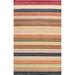 Striped Gabbeh Kashkoli Oriental Area Rug Wool Hand-knotted Carpet - 8'1" x 10'0"