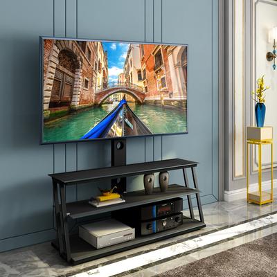 TiramisuBest Multi-Function Adjustable Tempered Glass TV Stand
