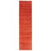 ECARPETGALLERY Hand Loomed Gabbeh Luribaft Red Wool Rug - 2'6 x 9'9
