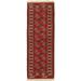 ECARPETGALLERY Hand-knotted Turkman Red Wool Rug - 2'0" x 6'5" Runner