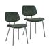 Porthos Home Taci Dining Chairs Set Of 2, Velvet Upholstery, Iron Legs