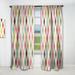 Designart 'Diamond Retro III' Mid-Century Modern Blackout Curtain Single Panel