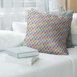 Porch & Den Bartley Rainbow Cube Pattern Throw Pillow