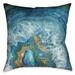 Laural Home Blue Mineral Indoor Decorative Pillow 18"X18"