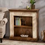 Molena Boho Handcrafted Mango Wood Bookcase by Christopher Knight Home