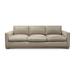 Brooklyn Top Grain Leather Modern Sofa in Neutral Ivory