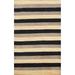 Modern Stripe Gabbeh Kashkoli Oriental Area Rug Handmade Wool Carpet - 3'1" x 4'10"