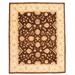 ECARPETGALLERY Hand-knotted Chobi Finest Dark Brown Wool Rug - 7'10 x 9'9