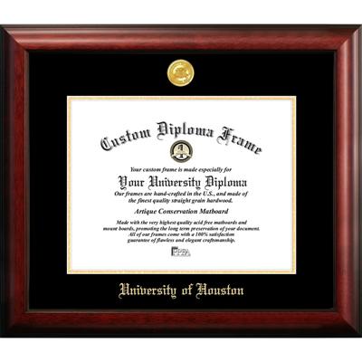 University of Houston 14w x 11h Gold Embossed Diploma Frame