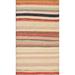 Stripe Modern Gabbeh Kashkoli Oriental Wool Area Rug Hand-knotted - 2'7" x 3'10"