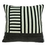 Modern White and Black Accent Pillow Cover