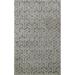 Hand-Tufted Wool/ Silk Modern Geometric Trellis Oriental Area Rug - 4'0" x 6'0"