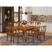 East West Furniture Dining Furniture Set Includes a Square Table with Butterfly Leaf and Dining Chairs (Chair Seat Type Options)